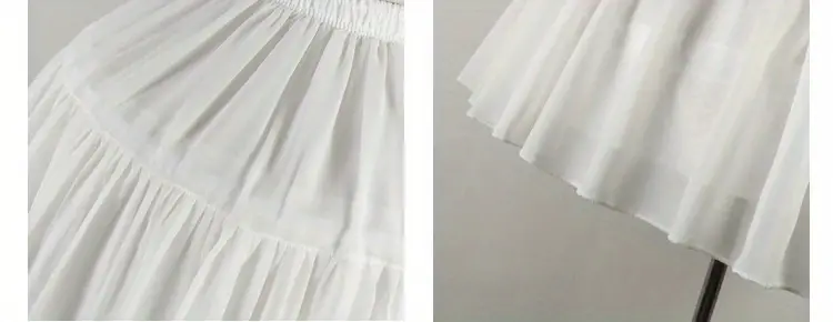 регулируемый двойной обод пышной юбки полурубашка косплей подюбник для женщин повседневное использование детали 3