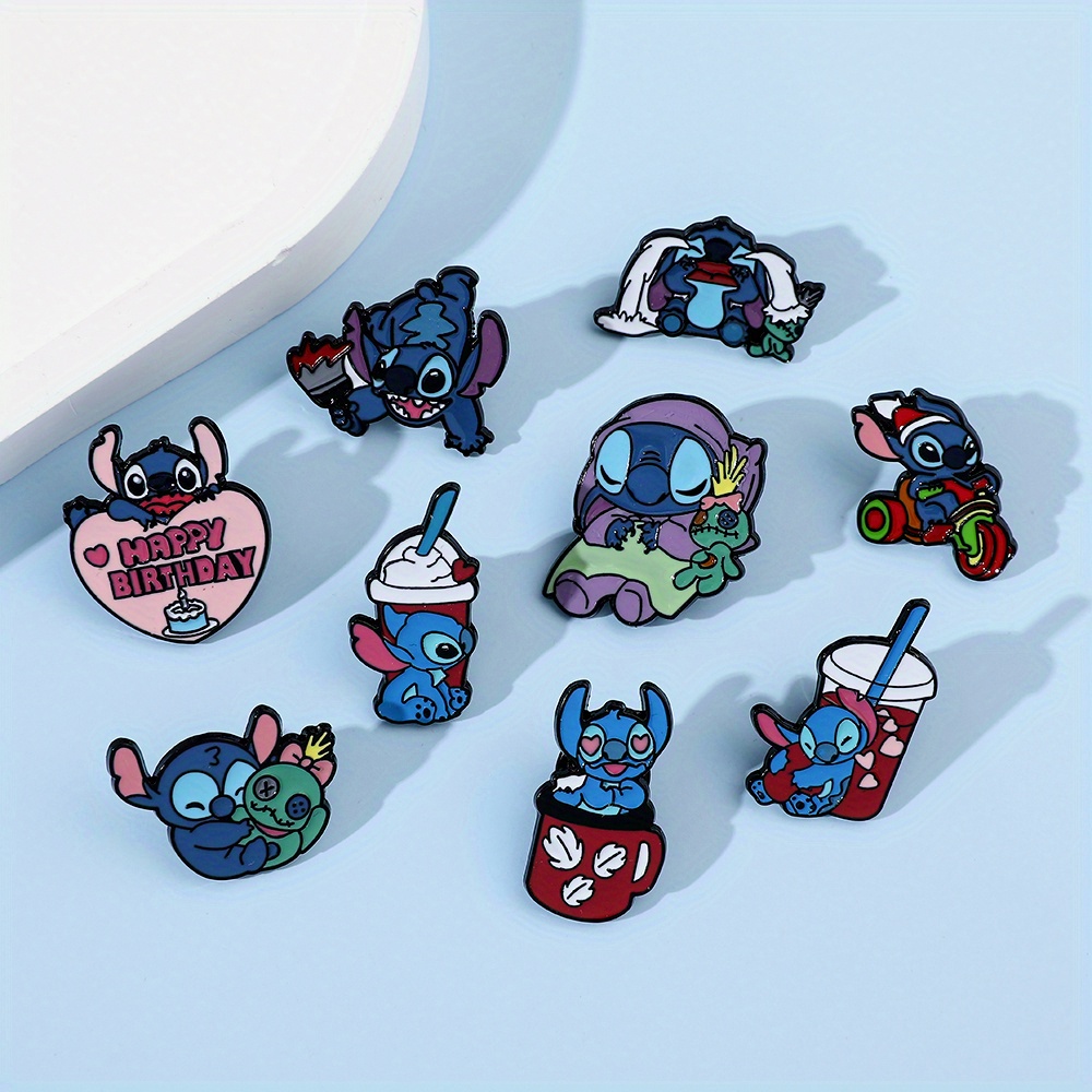 Stitch Brooch Funky Cute Cartoon Style Cartoon Anime Stitch - Temu