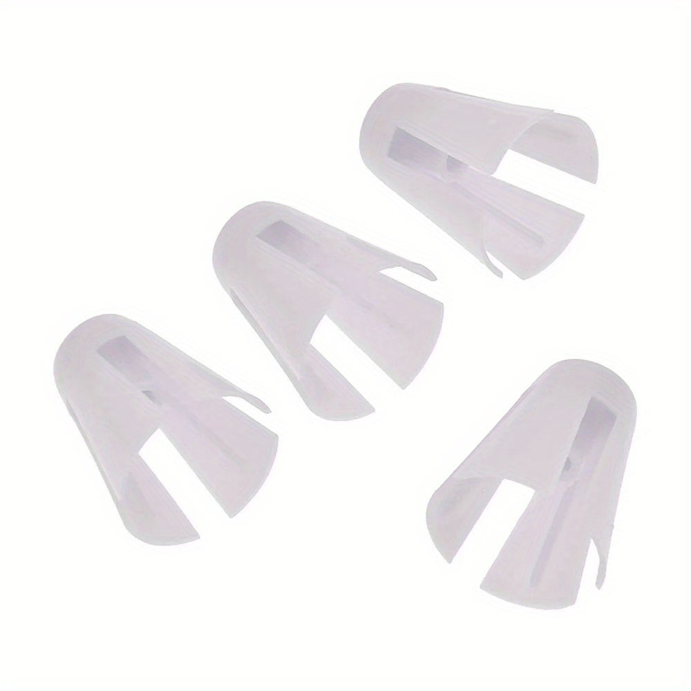 4pcs sewing machine spool stand pegs white plastic fixed claws bobbin holders sewing accessory details 0