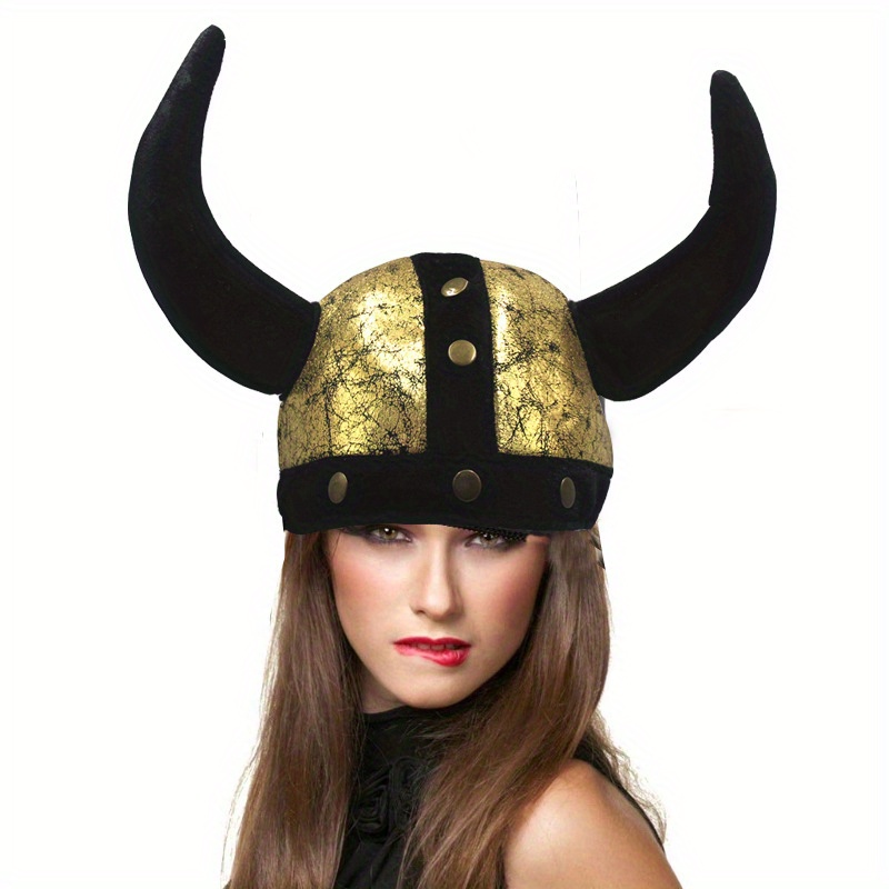 1pc Halloween Mask, Viking Hat Mask, Scary Viking Hat Girls Hat, Boys Hat,  Party Equipment, Party Products, Party Accessories, Man's Hat, Women's Hat