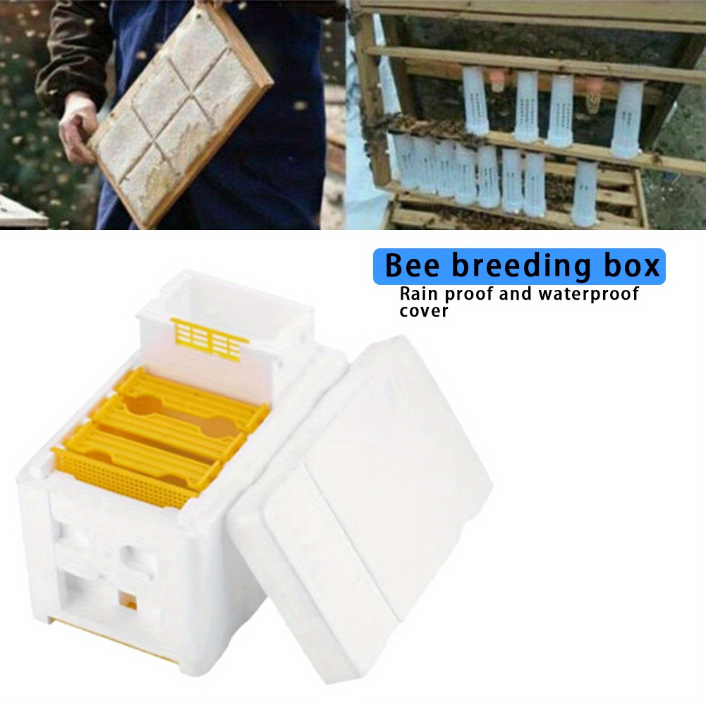 

1 Pack, Beehive Pollination King Bees Hive Box Beekeeping Case Beekeeper Supplies