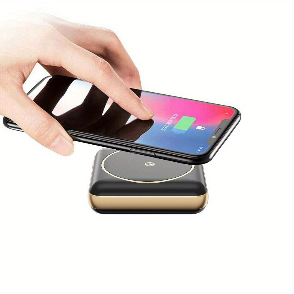 Power Bank 5000mAh * De Charge Mobile, Power Bank Magnétique Portable, Chargeur * Fil Ultra-Rapide Magnétique, Mini Batterie Pack, Pour Chargeur Portable Compatible, Charge Rapide 20W Et Ports Type-C