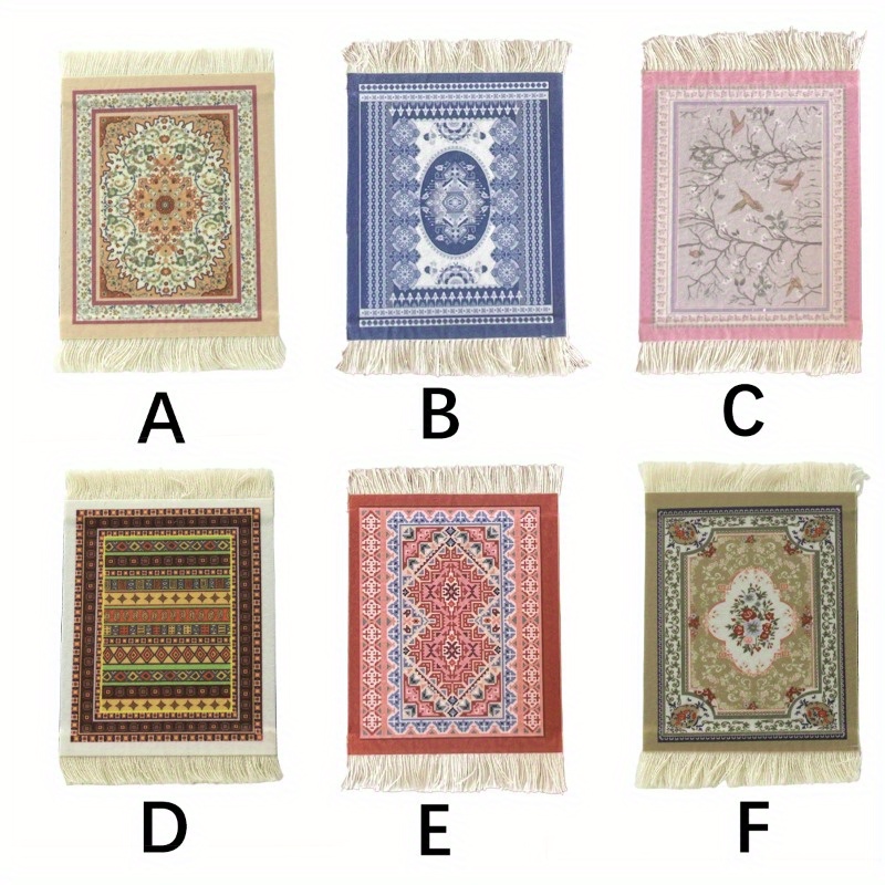1pc Bohemian Style Non-slip Coasters, Retro Style Insulated Placemats, Photo Props