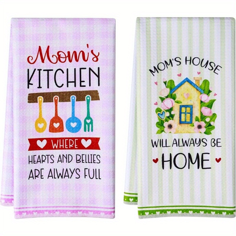 

2pcs, Hand Towels, Cartoon Style Dish Towels, Ultra-fine Microfiber Contemporary Absorbent Dish Cloths, Tea Towels For Cooking, Baking, Housewarming Gift