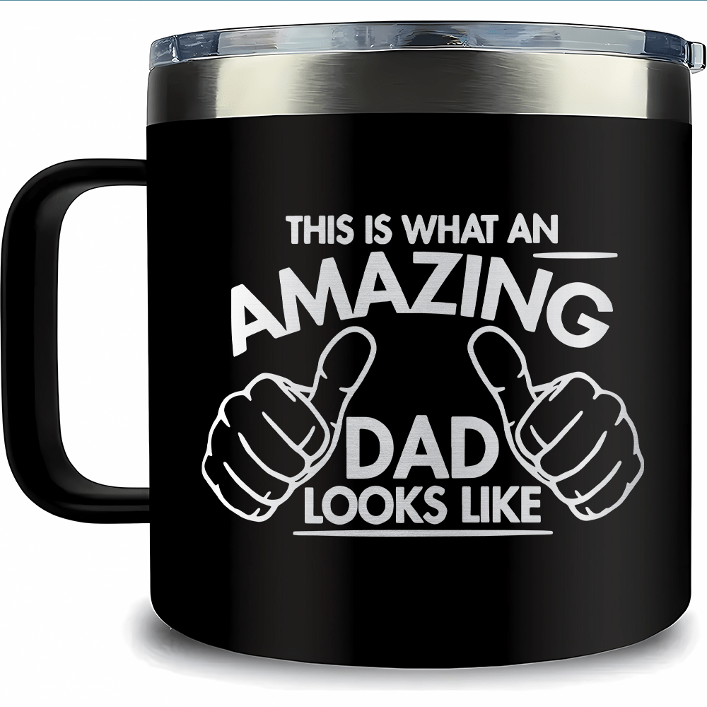 

14oz Insulated Stainless Steel Water Cup - Leakproof, Portable Coffee Mug For Outdoor Sports, Camping, Driving & Home Use - Perfect Father's Day Gift