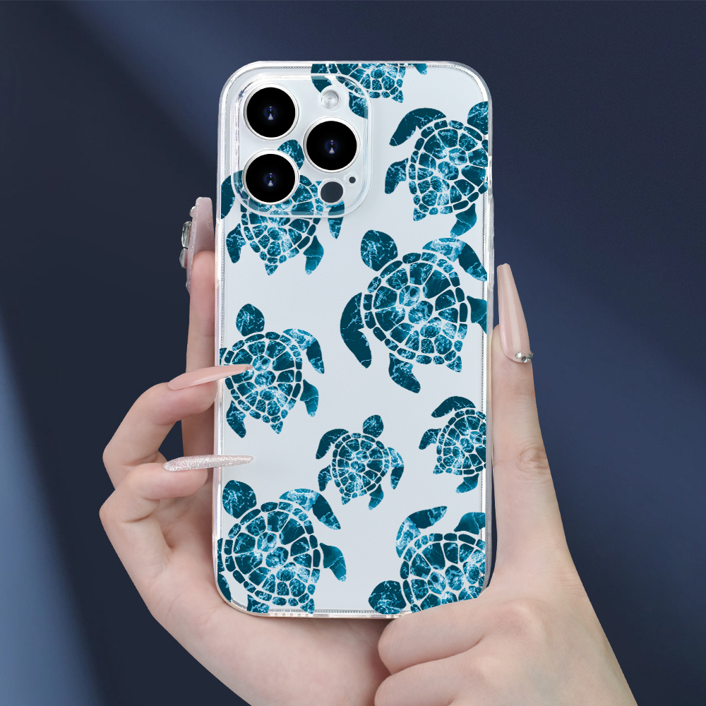 

Sea Turtle Pattern Tpu Phone Case, Suitable For 15 14 13 12 11 Xs Xr X 7 8 Plus Pro Max Mini