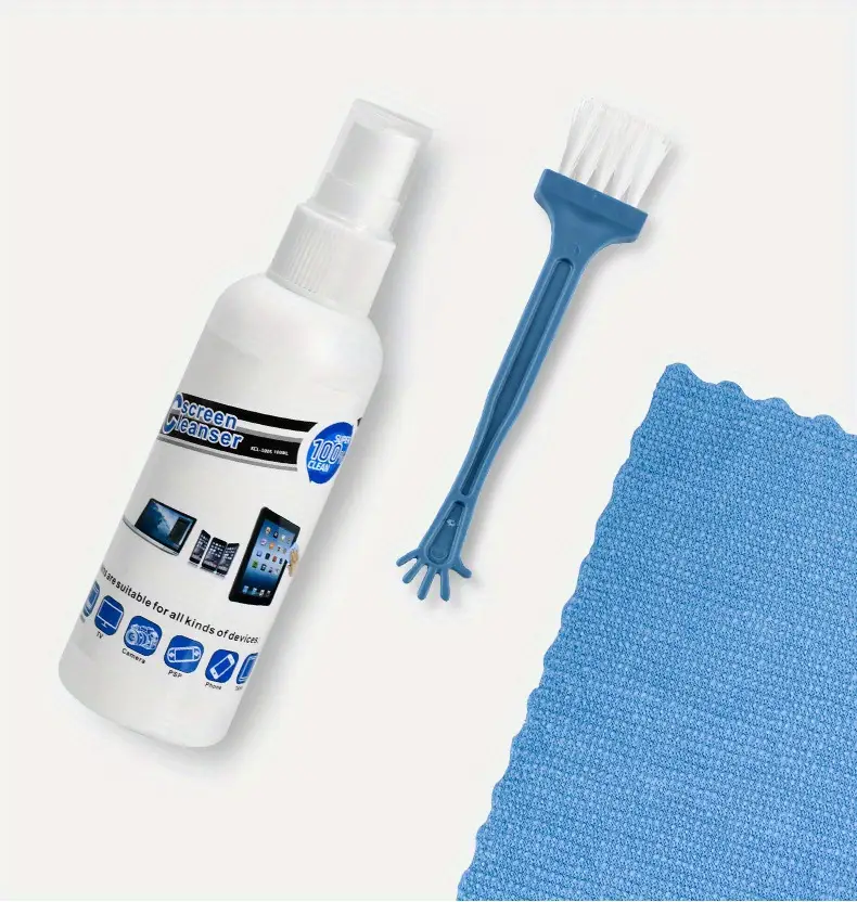 1set cleaner with cleaning cloth and cleaning brush details 0