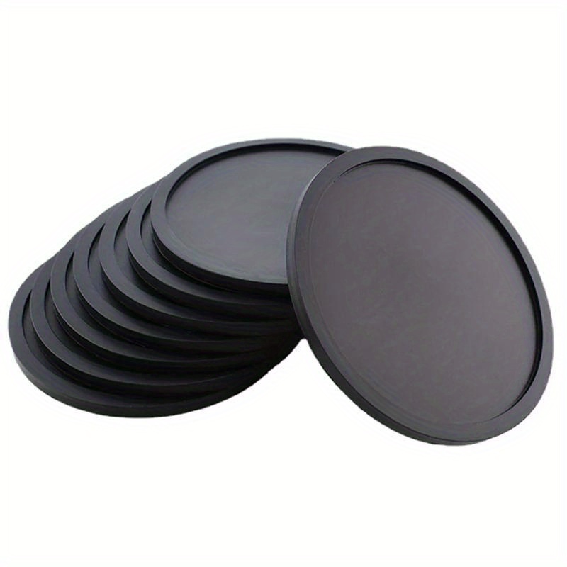 

6pcs/set Silicone Drinking Coasters, Drink Coffee Cup Round Cup Mat, Tableware Accessories, Cup Holder, Bottles Cups Pads