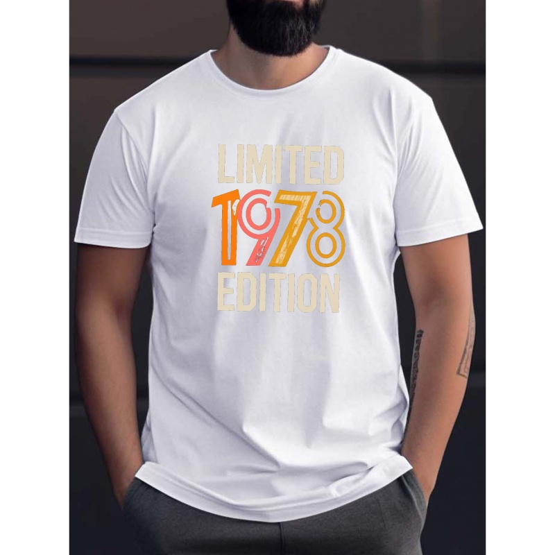 

1978 Limited Edition Print Tee Shirt, Tees For Men, Casual Short Sleeve T-shirt For Summer