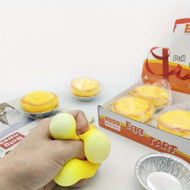 1pc Egg Tart, New And Unique Fun Egg Tart, Simulated Food Toy As Great 