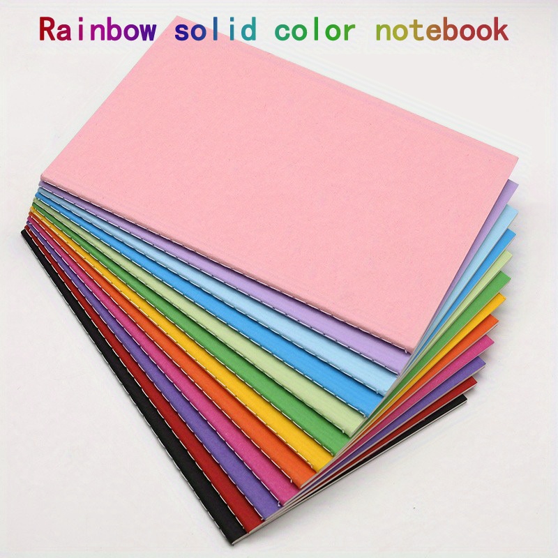 

A5 Rainbow Pocket Notebook - Soft Cover, 5.8 X 8.3" - Students, , And Office Use