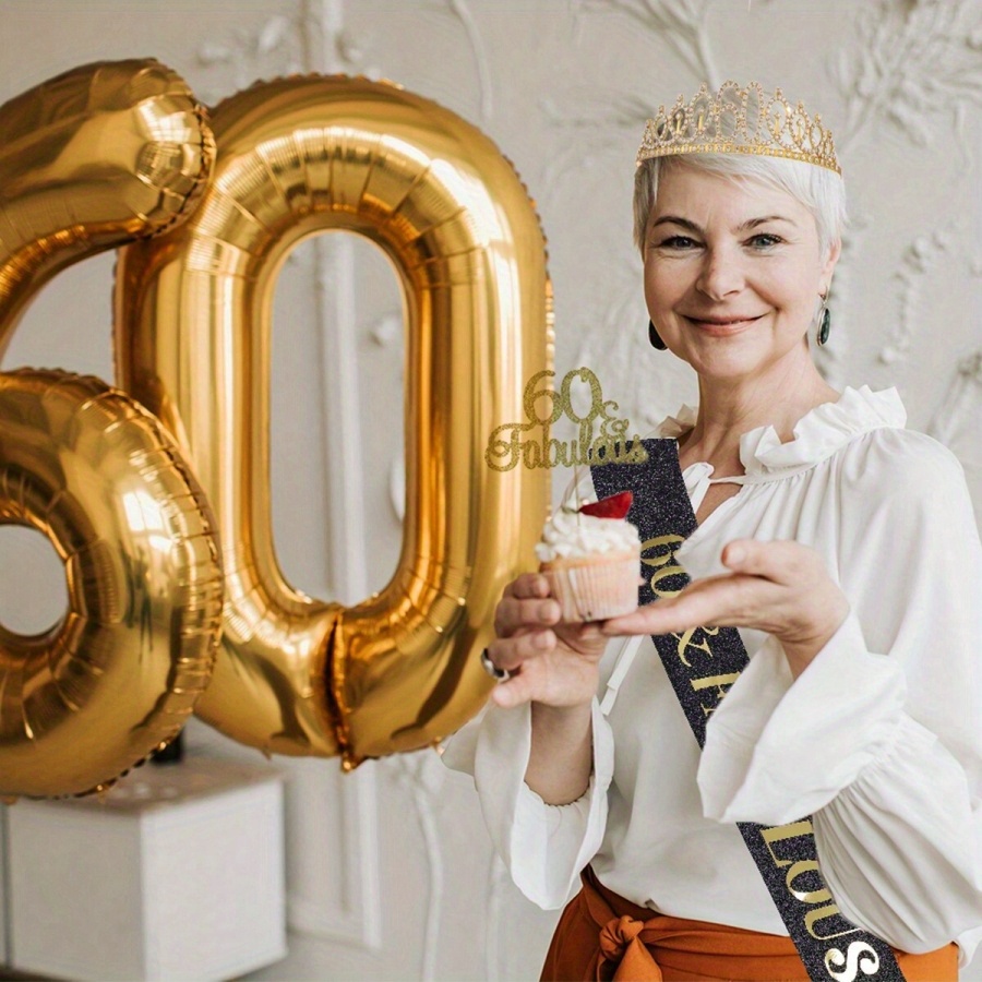 Écharpe Et Diadème Du 70e Anniversaire Pour Femme, 70e Et
