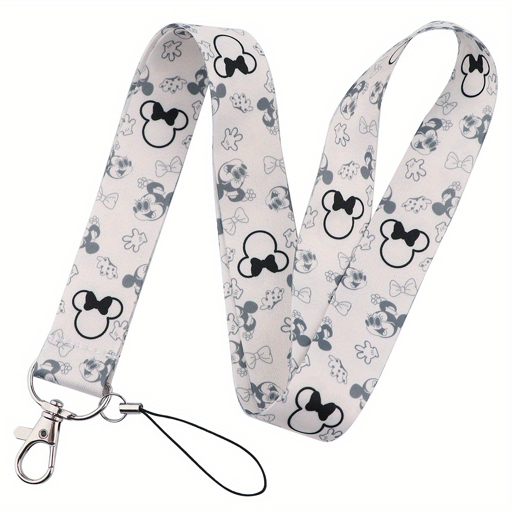 Mickey Mouse Disney Anime Lanyard Badge Holder Id Card Lanyards Mobile  Phone Rope Key Lanyard Neck Straps Keychain Key - Key Chains - AliExpress