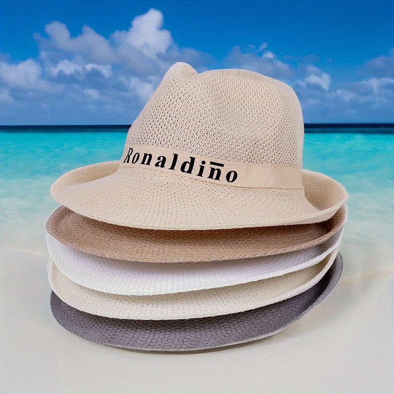 Elegant Outdoor Cowboy Hat Mens Summer Sun Hat Sun Protection Sun Hat Big  Brim Straw Hat Fishing Casual Trendy Beach Hat - Jewelry & Accessories -  Temu