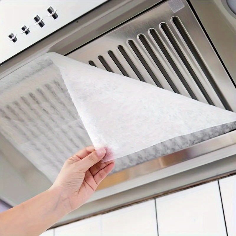 TEMU 12/36pcs Oil-absorbing Range Hood Filter Membrane - Keep Your Kitchen Clean And Odor-free