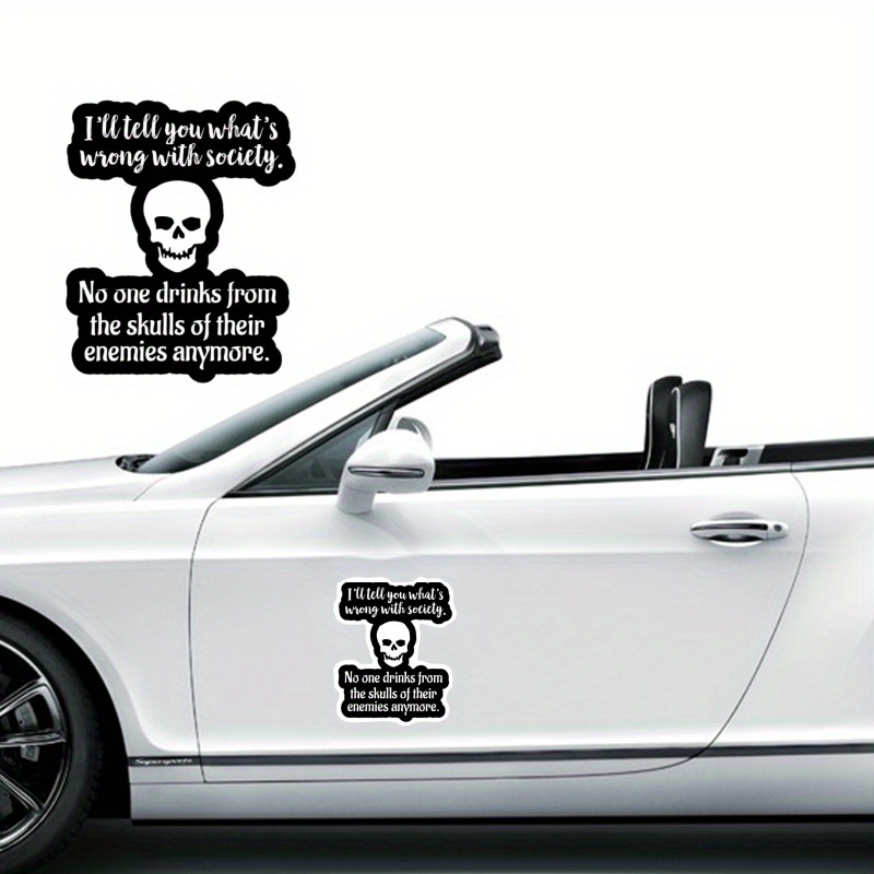 

Vinyl Car Decal - "i'll Tell You What's Wrong With Society" - Waterproof, & Quote Design, Bumper Sticker For Vehicles