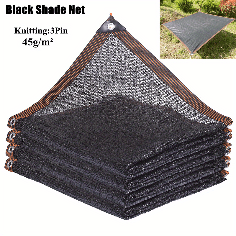 

Black Hdpe Sunshade Net - 3 Pin, Anti-uv, Breathable Fabric For Garden, Balcony, Pool & Car Cover - Uv Protection, Cooling Effect