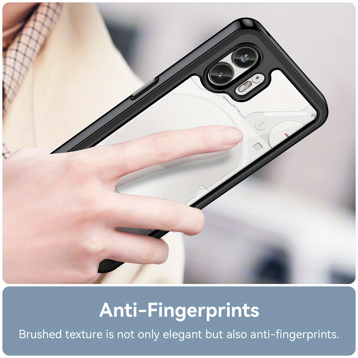

2/phone 1 Case, Flashy Colorful Luxury Trend, Full 360° Protection, Flexible Press Button, Transparent Protective Cover