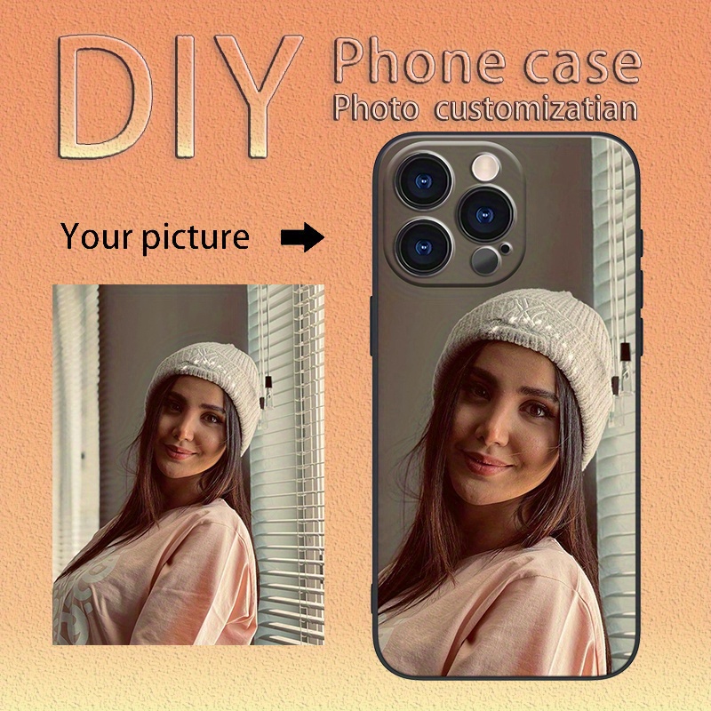 

Custom Diy Photo Phone Case For - Personalized Silicone Protection - All Black Series - Ideal Couple & Commemorative Gift