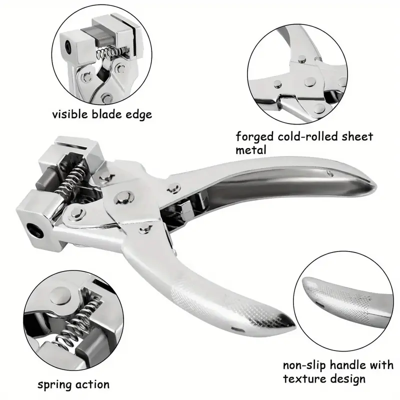 heavy duty t slot hole punch set with 10 tags durable handheld paper punch for crafts id badges earrings fast punching tool with for hard plastic card stock details 1