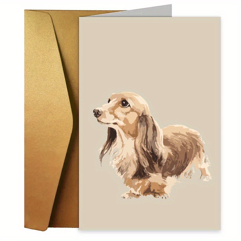 

1pc, Greeting Cards, Dachshund Decor, Dachshund Gifts For Women, Daschund Gifts For Dog Lover, Small Business Supplies, Thank You Cards, Birthday Gift, Cards, Unusual Items, Gift Cards
