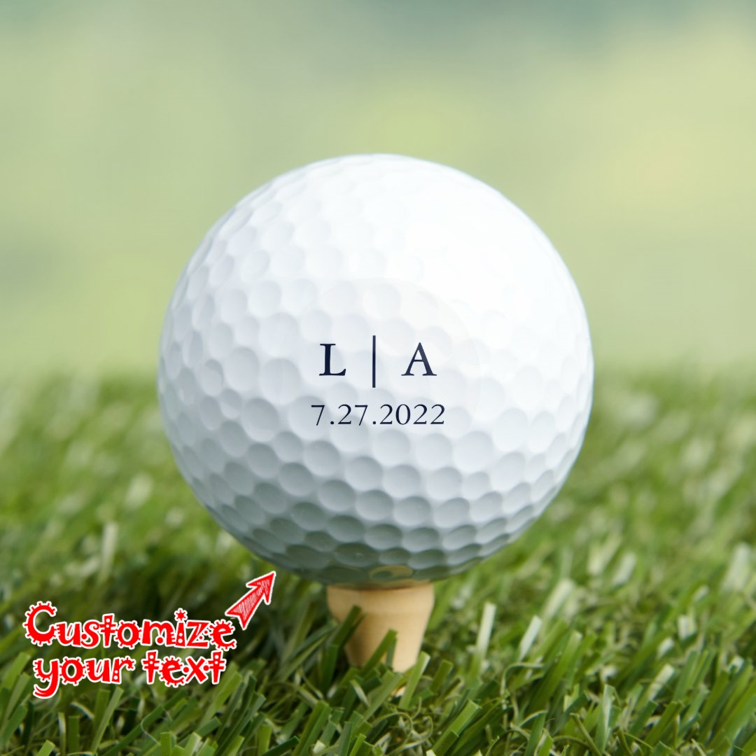 

3/6/12pcs Personalized Golf Balls, Custom Wedding Gift For Best Man