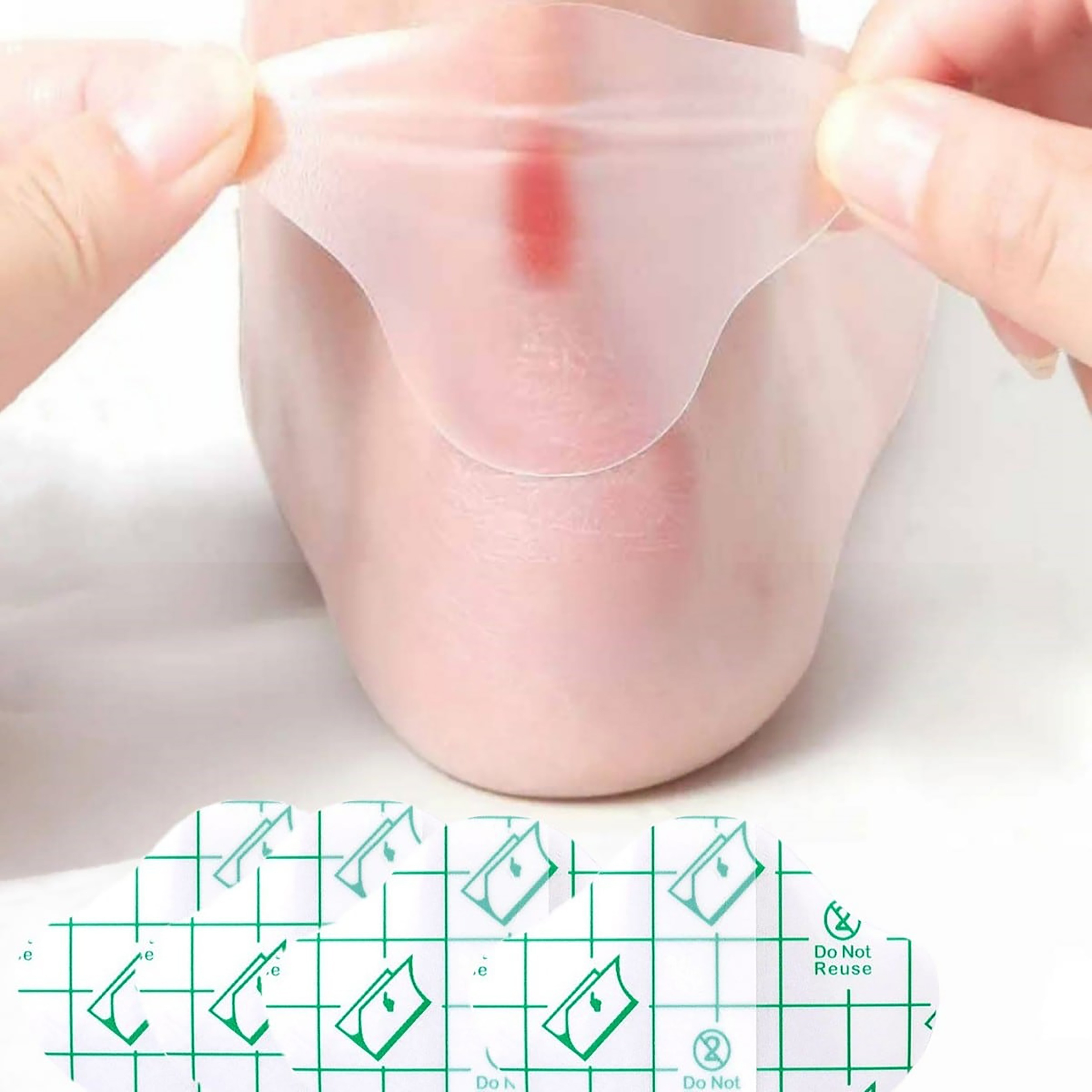 20pcs Gel Heel Protectors, Adhesive Pads for Heel Liners, Shoes Stickers, Foot Care Cushion