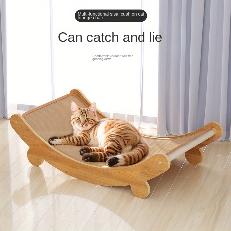 

1pc Sisal Cat Bed, Cat Scratching Board, Self-entertainment Board, Non-shedding Reclining Chair Nest, All-season Universal Nest