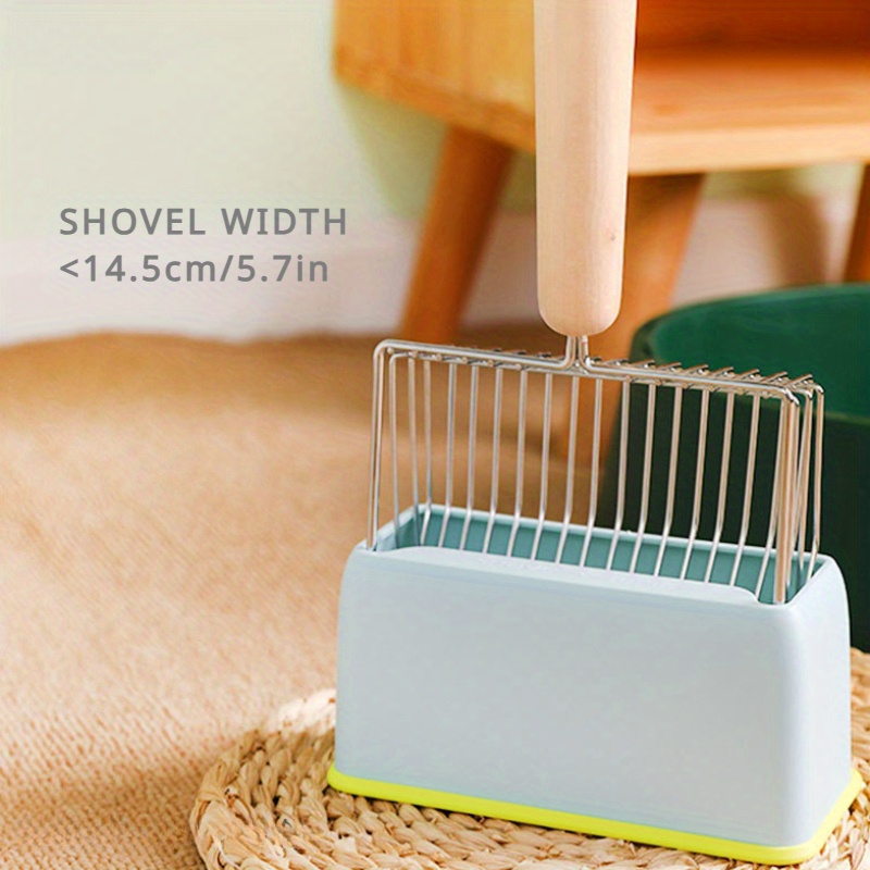 1pc Cat Litter Scoop Holder, Large Metal Shovel With Fine Holes, Durable Pet Supplies Organizer, Base Accessory For Kitty Litter Cleaning Tools, Essential Cat Care Products