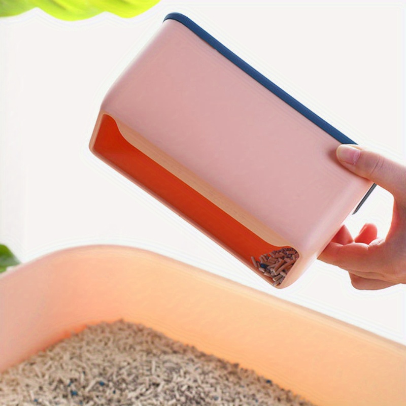 1pc Cat Litter Scoop Holder, Large Metal Shovel With Fine Holes, Durable Pet Supplies Organizer, Base Accessory For Kitty Litter Cleaning Tools, Essential Cat Care Products