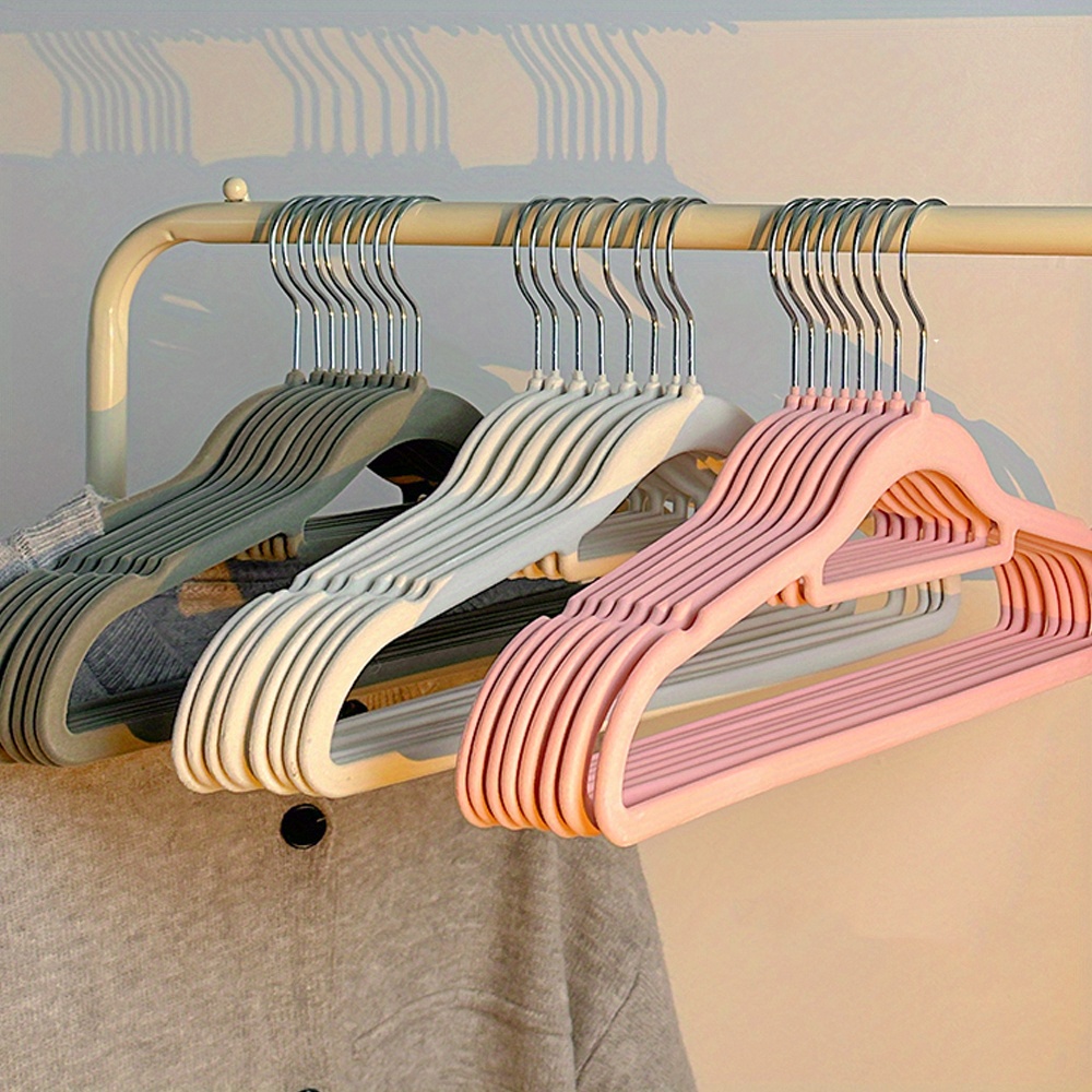 

10-piece Premium Velvet Hangers With 360° Rotating Hooks - Heavy Duty, Non-slip Coat & Tie Bar Included