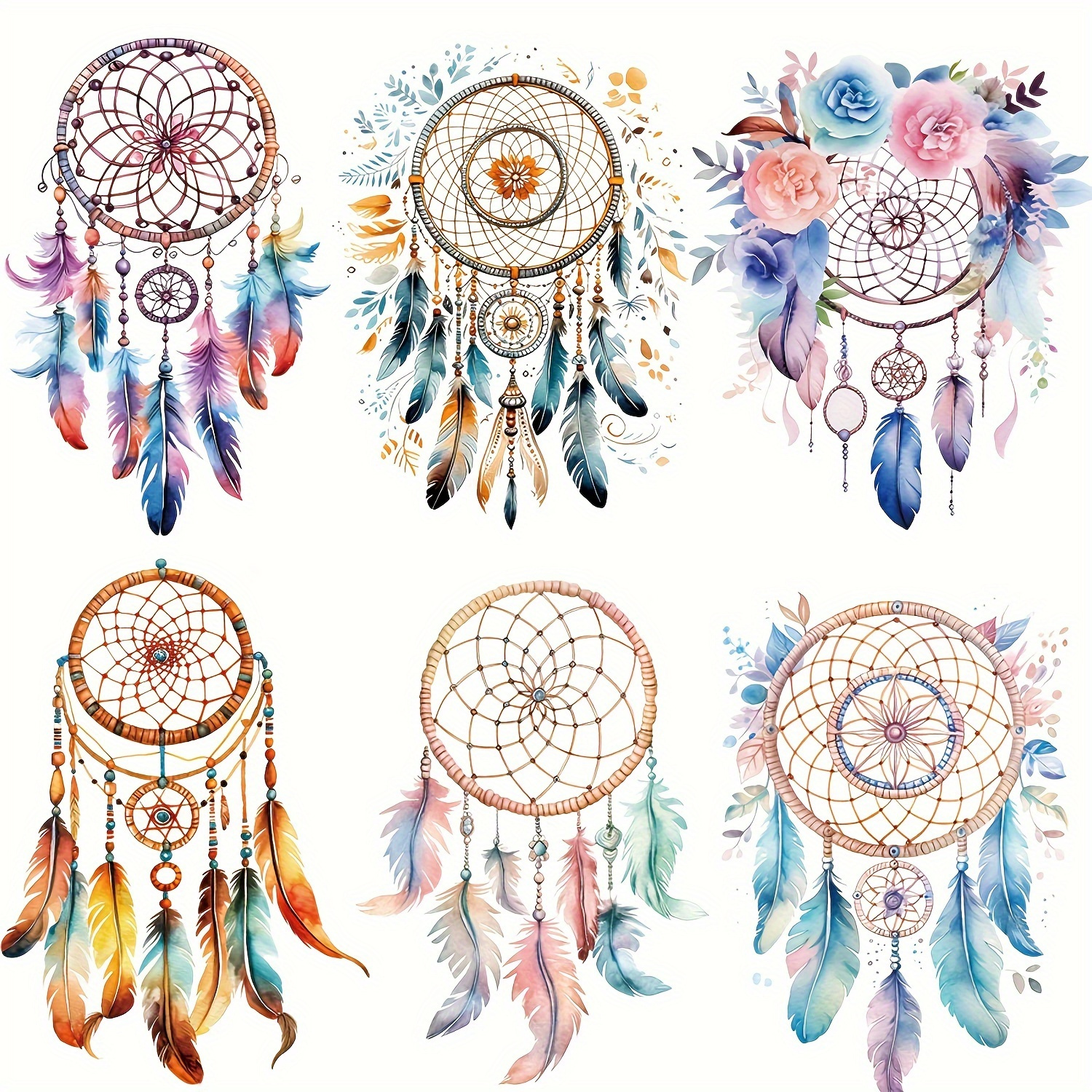 TEMU 6pcs/set Of Style Graphics Diy Ironing Transfer Sticker Diy Ironing Transfer Sticker T-shirt Jacket Jeans Hoodie Washable Clothes Transfer