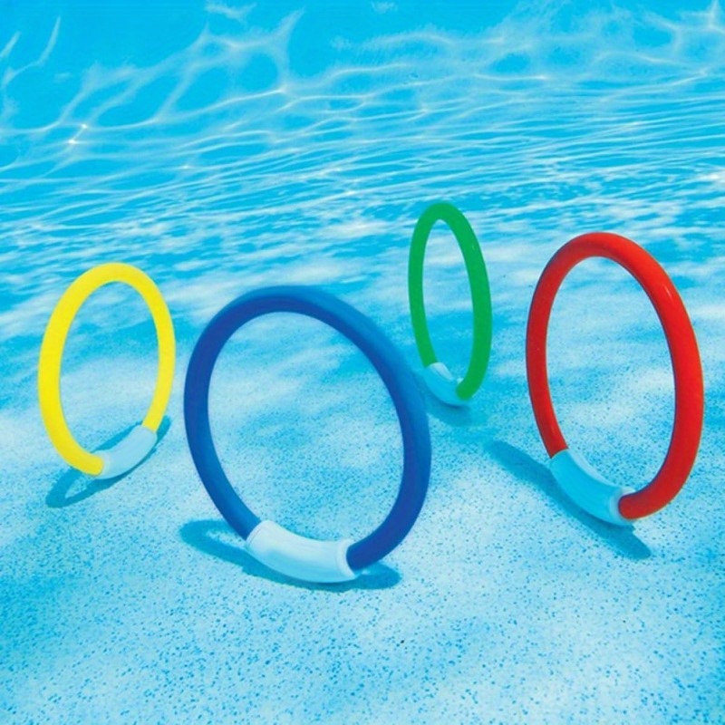 4pcs diving ring toys swimming pool toys diving ring water play beach toys christmas halloween gift