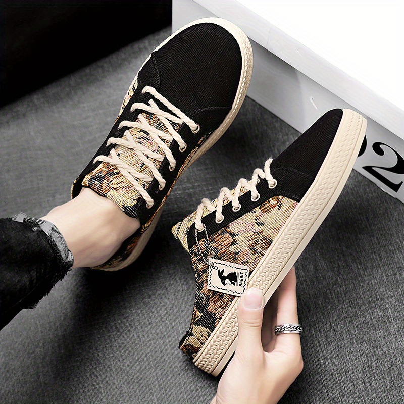 

Men's Trendy Hollow Out Breathable Mule Shoes, Comfy Non Slip Casual Lace Up Durable Shoes, Men's Footwear