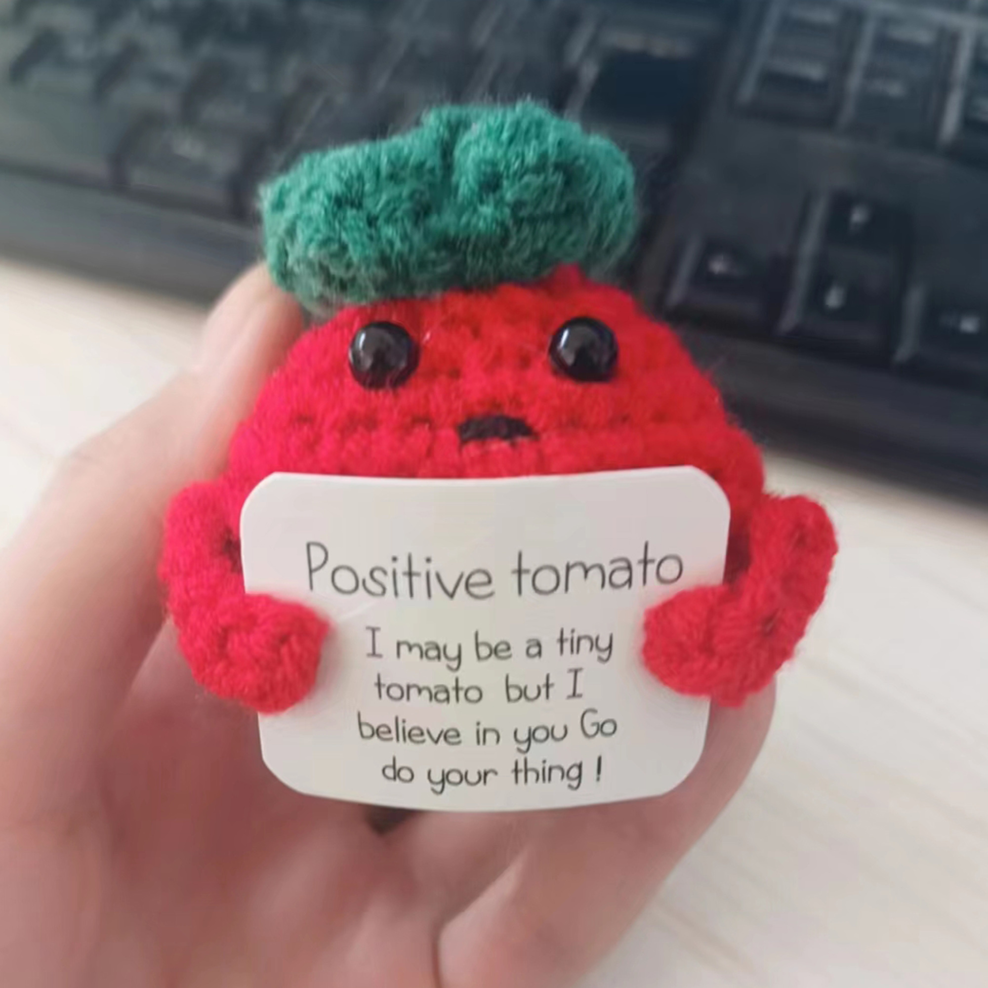 

Mini Fun Tomatoes, Cute Crochet Knitted Tomato Toys, Party Gifts, Knitted Plush Fruits, Birthday And Christmas Decorations To Encourage Positive Energy