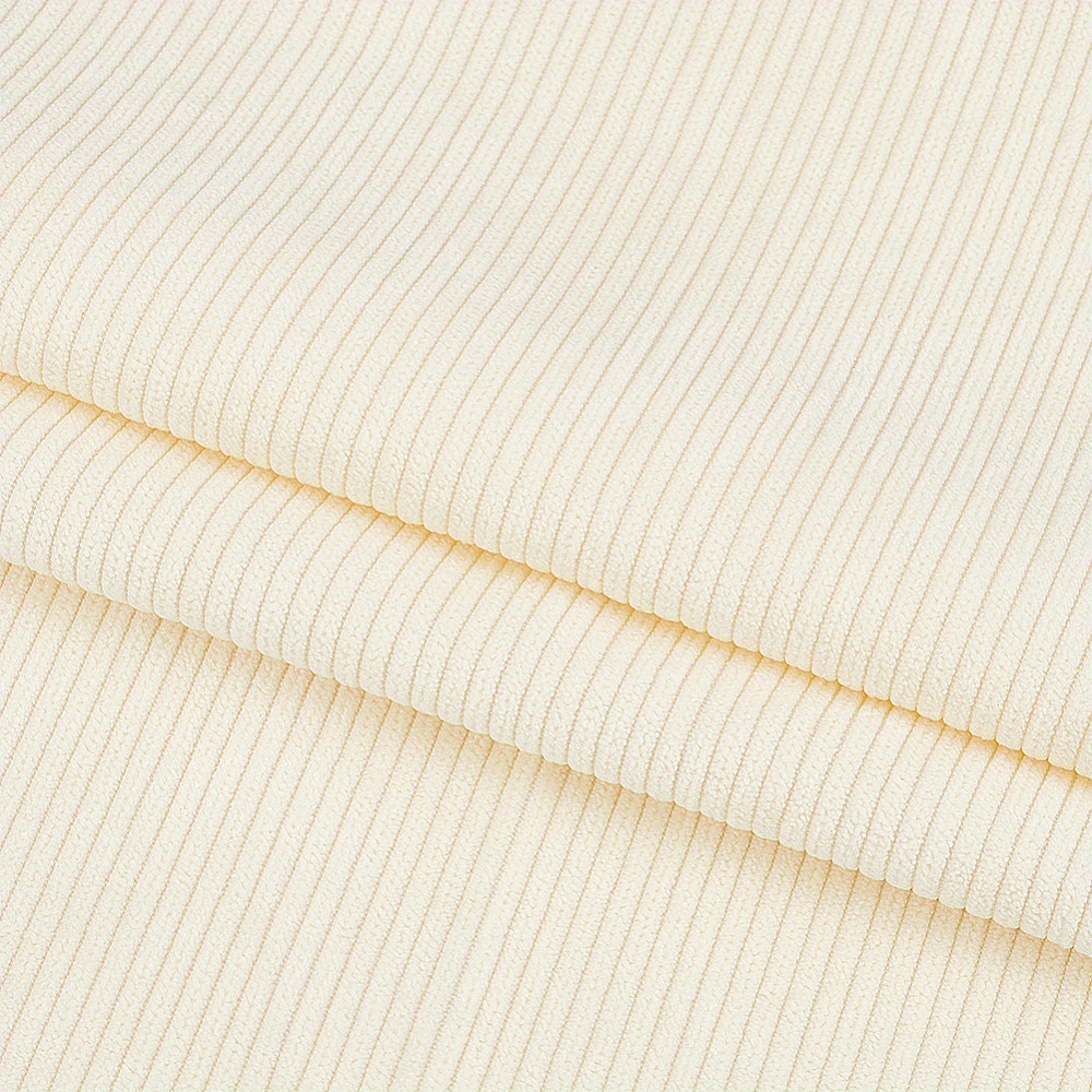 

Corduroy Kintted Rib Fabric, For Clothing Accessories White 100x156x0.05cm