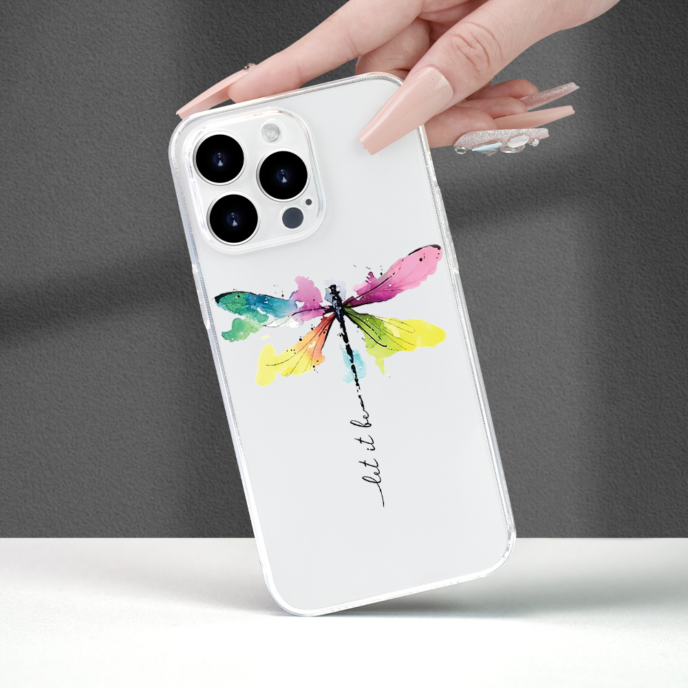 

Stylish Dragonfly Tpu Shockproof Protective Phone Case For 7/8/x/xs/xr/11/12/13/14/15 Plus Pro Max Mini