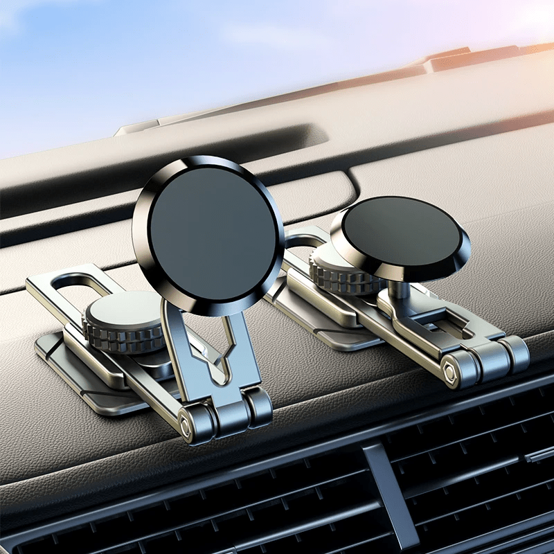 720 Rotating Magnetic Car Phone Holder With Extensible Levitation Screen, Alloy Magnet Car Mount For Iphone 16 15 14 Pro Max & Xiaomi