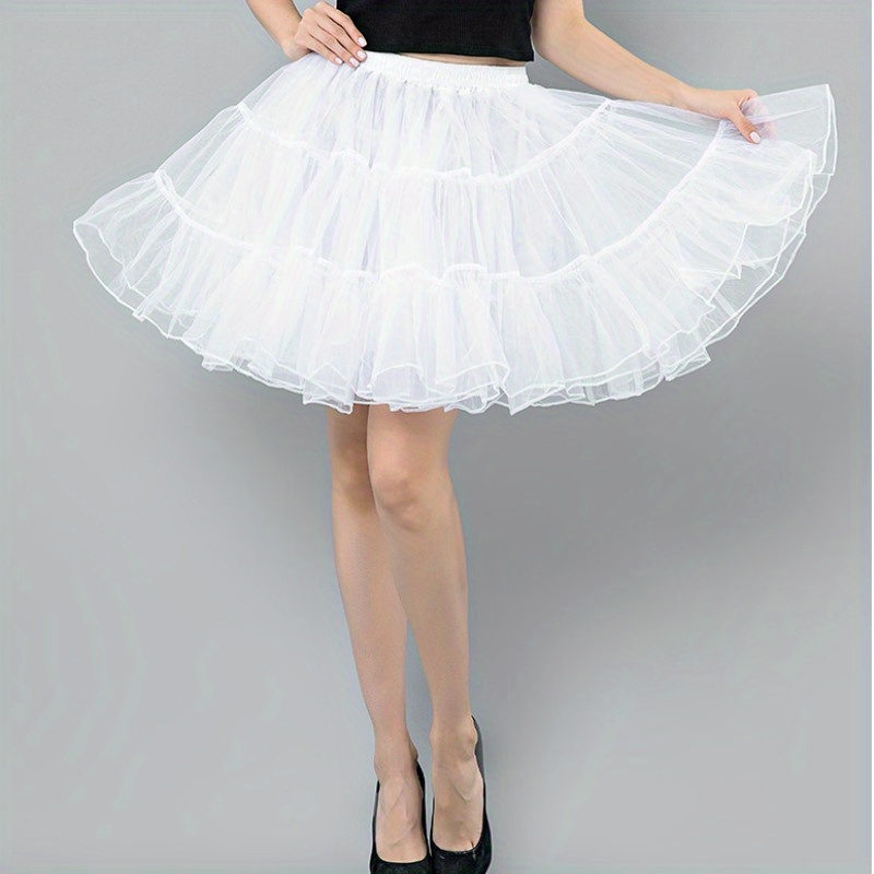 

Vintage-style Crinoline Petticoat, Tulle Underskirt For Women, Flared And Pleated, Perfect For Wedding, Prom, Or Party