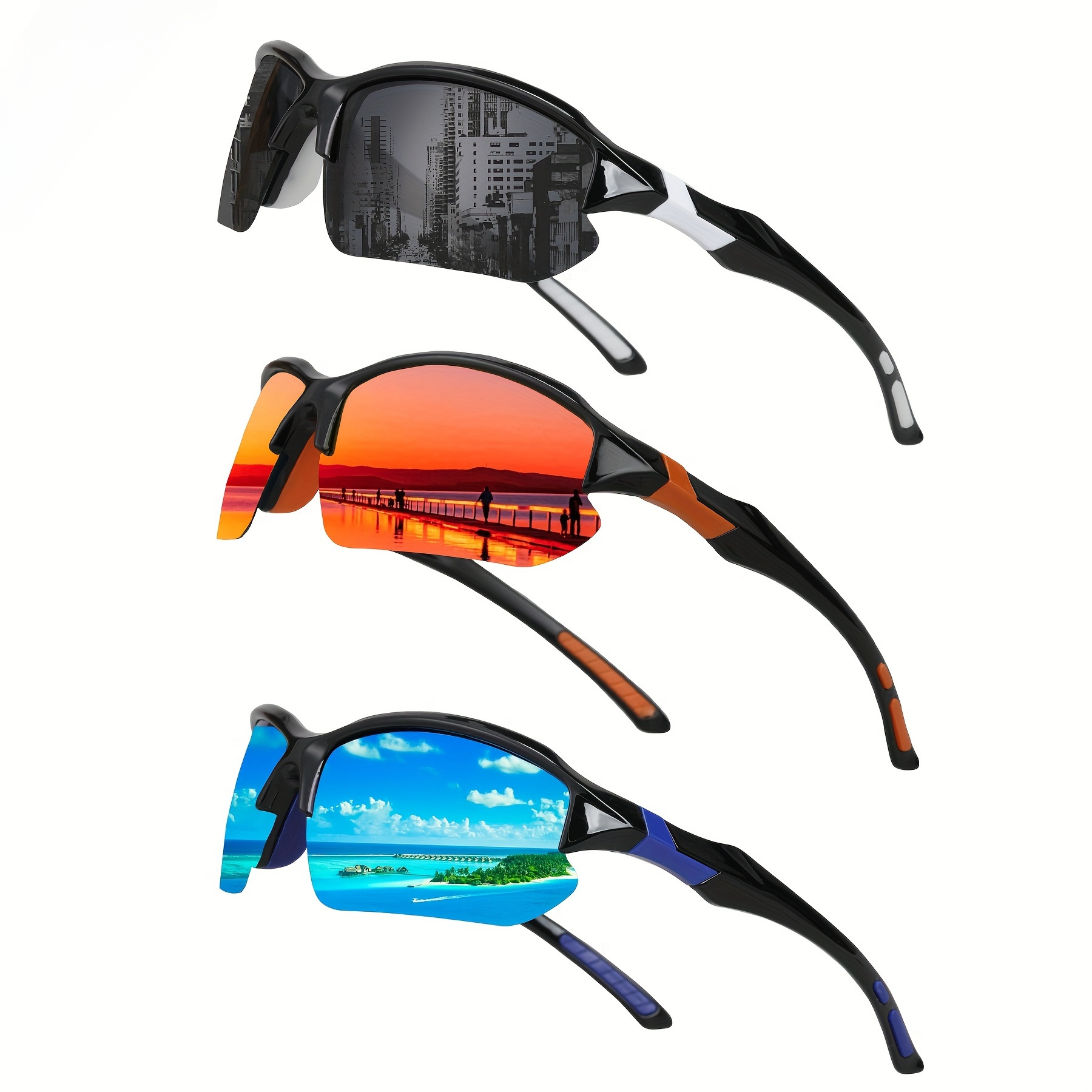 Ultra lightweight Sports Sunglasses With Uv400 Protection - Temu Canada