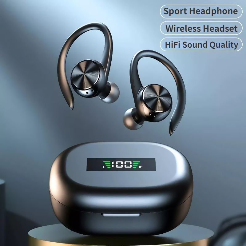 

Wireless Headphones For Sports Tws Earphone Hifi Stereo Music Wireless Headset Ear Hook Earbuds With Microphone Gaming Headset