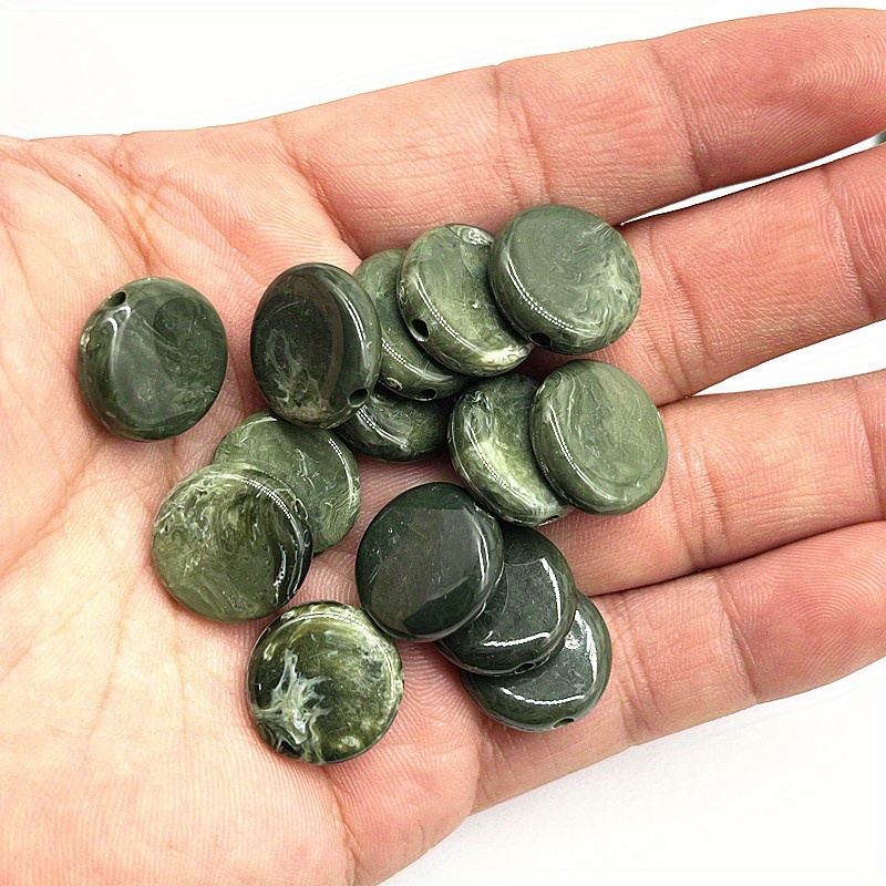 20pcs 15mm -shape Acrylic Loose Spacer Beads For Diy Handmade Necklace Bracelet Earrings Charms Jewelry Making