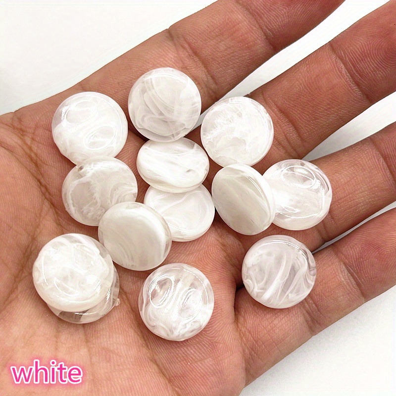 Image of 20pcs 15mm -shape Acrylic Loose Spacer Beads For Diy Handmade Necklace Bracelet Earrings Charms Jewelry Making