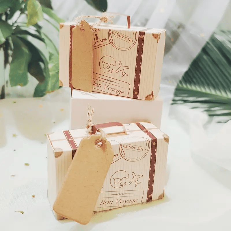 

50pcs Mini Suitcase Gift Box-perfect Holiday And Wedding Gift