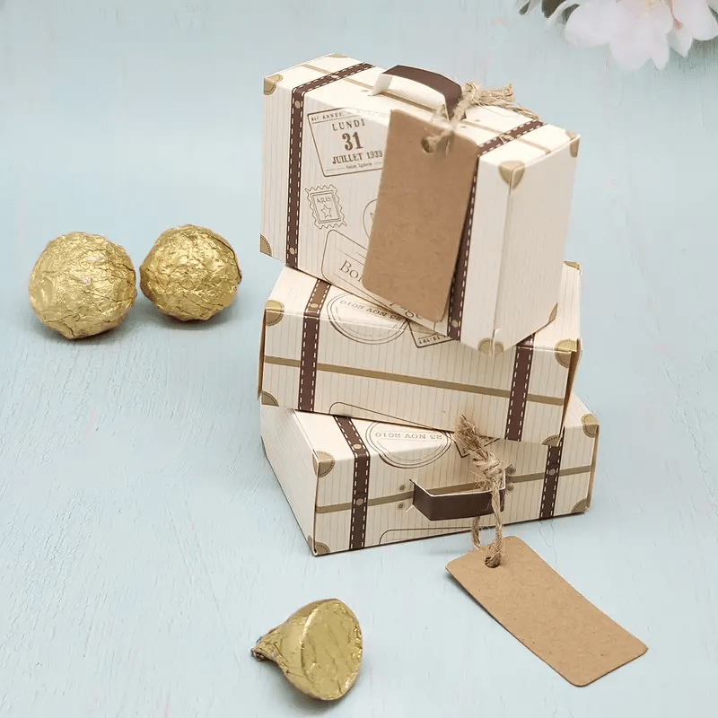 50pcs mini suitcase gift box   and wedding gift details 1