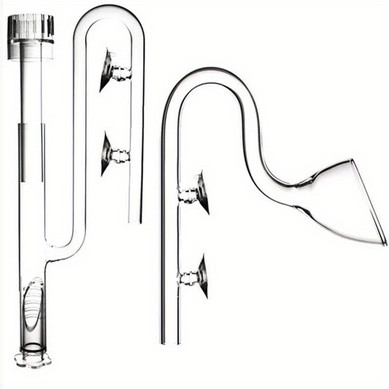 

Glass Lily Pipe Set For Aquariums - Includes & Skimmer With Suction Cups, Fits 13mm & 17mm Filters, Ideal For Fish Tanks