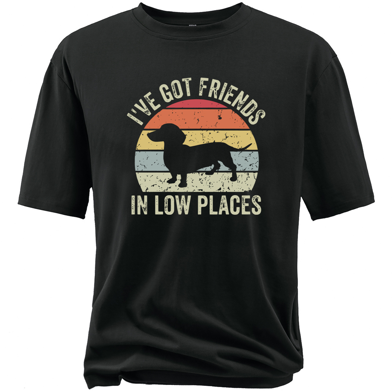 

Plus Size T-shirt For Males, Puppy Graphic Print Short Sleeve Tees For Big & Tall Males, Outdoor Sports Top