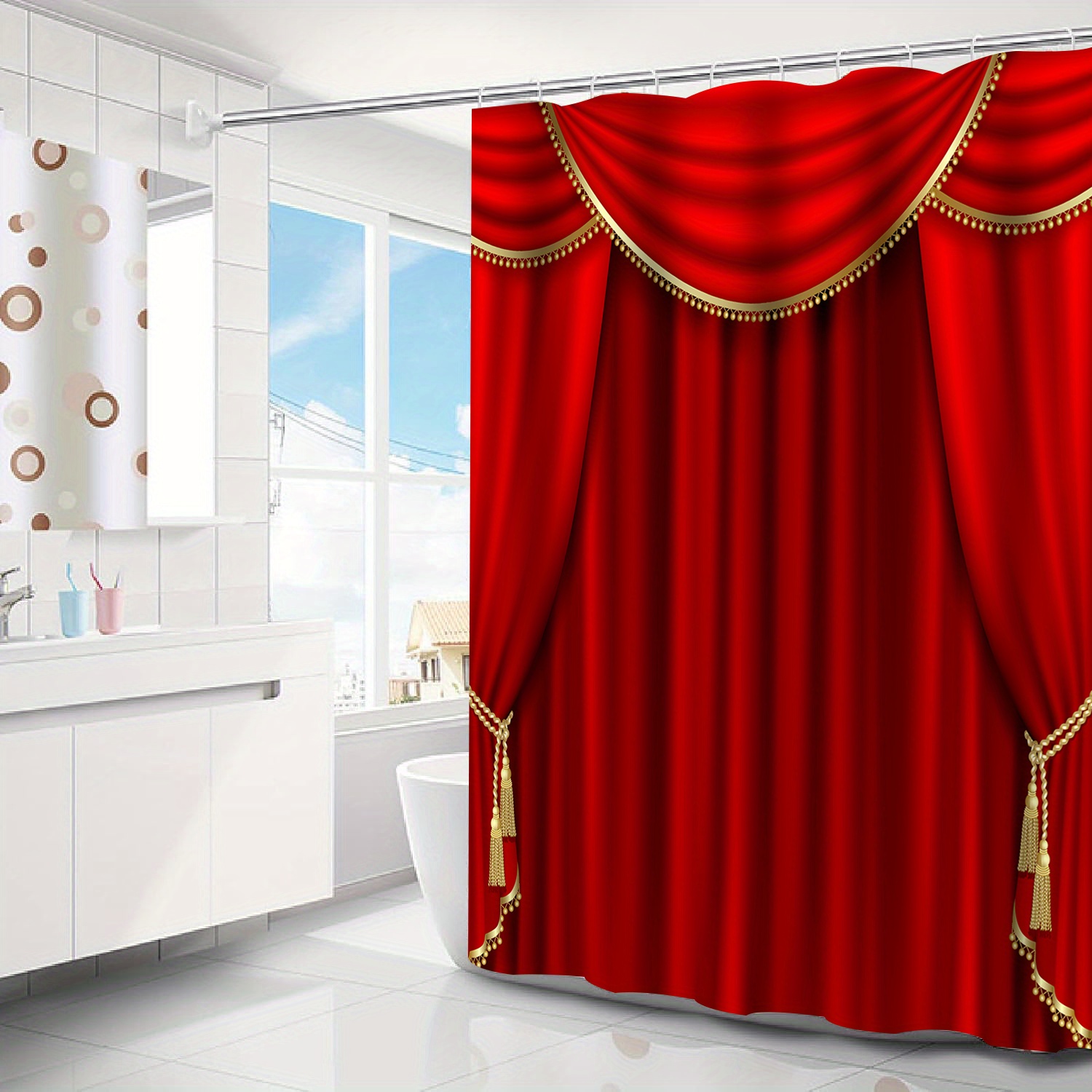 Double Shower Curtain - Temu - Page 3