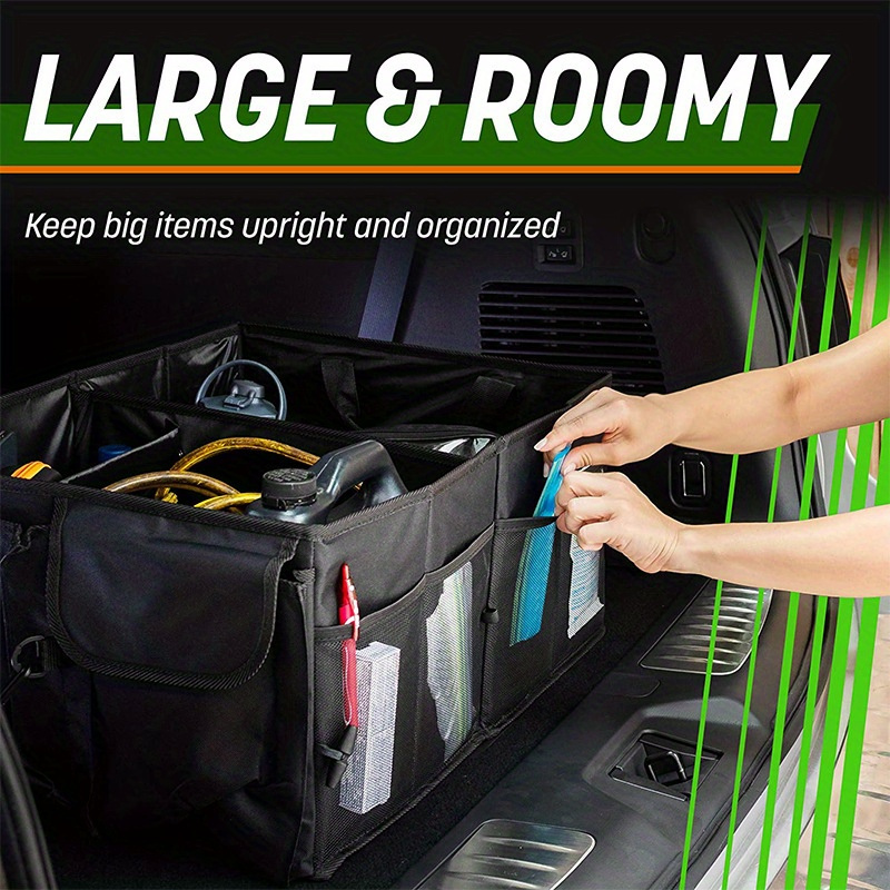 TEMU Space- Trunk Organizer - Durable, Easy-install Storage Box For Groceries,