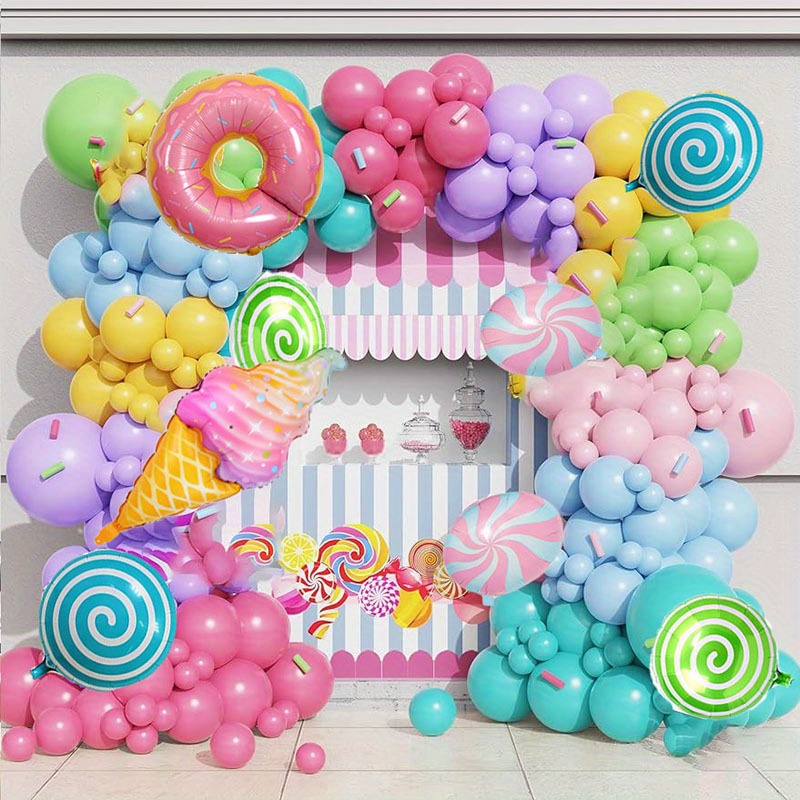 Rainbow Candy Balloon Decoration Set